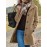 Stylish Solid-Colored Single Breasted Coat - Warm and Cozy Casual Long Sleeve Fall and Winter Outerwear for Women - Soft and Comfortable Fabric, Classic Design, Versatile and Timeless Style, Perfect for Daily Life, Work, and Outdoor Activities
