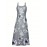 Long Sleeveless Spaghetti Strap Floral Print Slingback Dress - Sexy Beach Style, Regular Fit, Micro Elasticity, Machine Washable, Polyester Fabric - Perfect for Adult Women