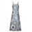 Long Sleeveless Spaghetti Strap Floral Print Slingback Dress - Sexy Beach Style, Regular Fit, Micro Elasticity, Machine Washable, Polyester Fabric - Perfect for Adult Women