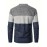 Warm And Thick Fleece Jacket For Male, Men's Casual Comfy Color Block Mid Stretch Zip Up Knit Cardigan For Winter And Fall