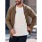 Mens Shawl Neck Cardigan Sweater Cable Knit Zip Up Closure with Pockets Winter Jacket Outerwear
