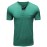 Plus Size Mens Slim Fit Crew Neck Color Block Casual T-Shirt - Soft Slight Stretch Polyester Fabric, Machine Washable, Vintage Style for All Seasons