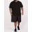 Plus Size Mens Slim Fit Short Sleeve Crew Neck T-Shirts - Soft Slight Stretch Polyester Fabric, Elegant and Mature Solid Color Design, Machine Washable, Perfect for Exercise and Summer Wear