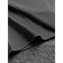 Plus Size 'Rare Breed' Casual Tee for Men - Comfortable, Stretchy, All-Season Crew Neck Top, Easy-Care